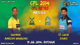 CPL RETRO | Guyana Amazon Warriors V St Lucia Zouks #CPL20 #CPLRetro #CricketPlayedLouder #CPL14