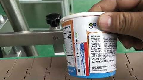 tapered cup auto labeling machine from SKILT Mona