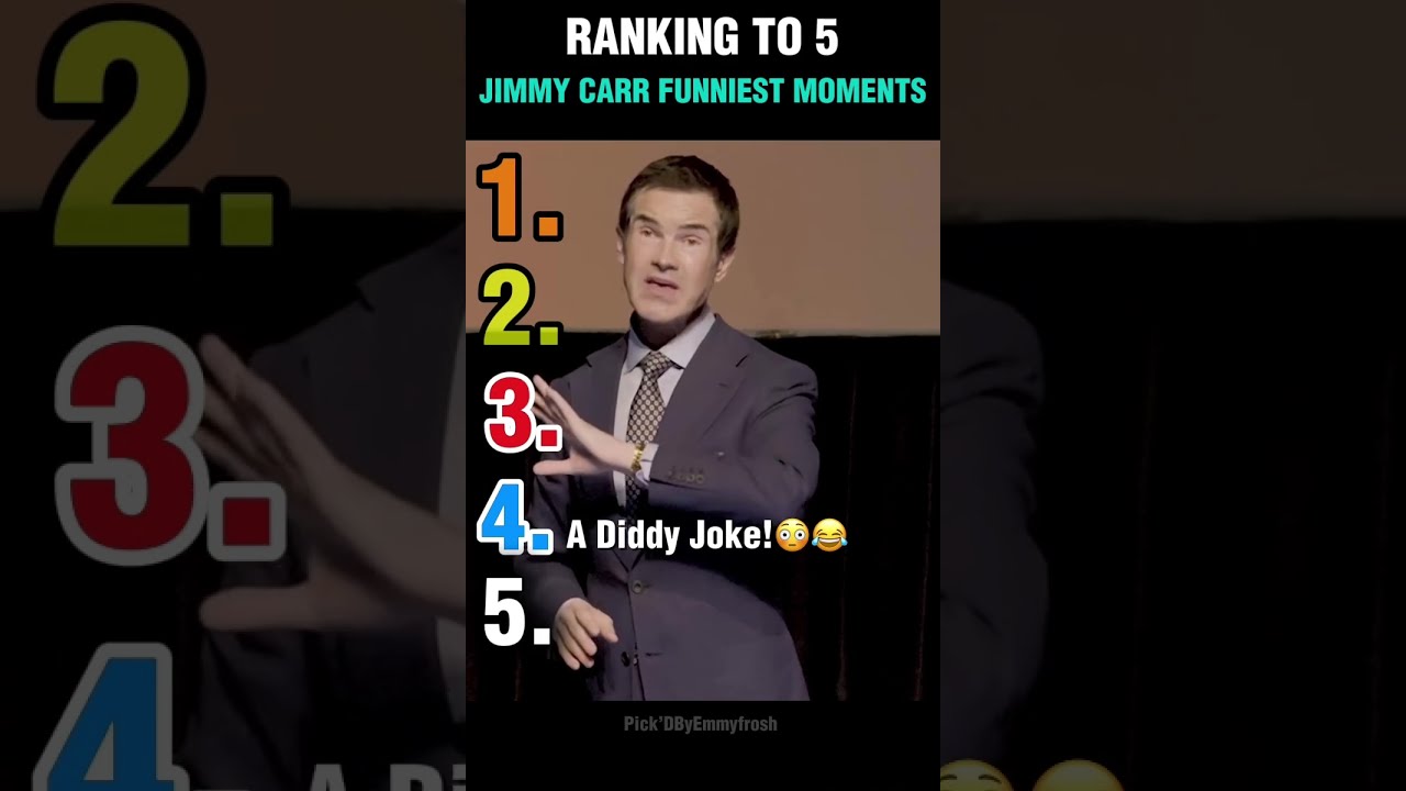 Ranking Top 5 Jimmy Carr Funniest Moments 