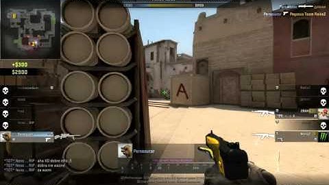 CS GO: 1v4 Clutch Mirage Sneaky