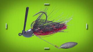 Gunki Hoverjig Spinner Bait Black Red Műcsali 21Gr 5/0-ás videó