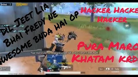 Hacker killed by Me in PMCO Qualifiers | All Chat shocked | They give me blessings | Fredy Gaming |