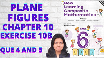 NEW LEARNING COMPOSITE MATHEMATICS CLASS 6 CHAPTER10 EX 10B  |MAMTA MUND |MATHS GRADE |PLANE FIGURES