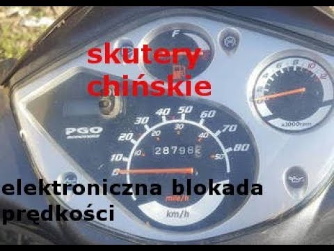 Elektroniczna blokada prędkości SKUTER. Ściąganie blokady.