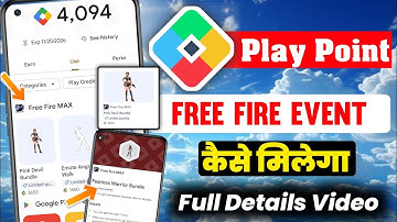 Google Play Point New Redeem Option | How To Use Play Point | Play Point Se Free Fire Item \ Bundle 