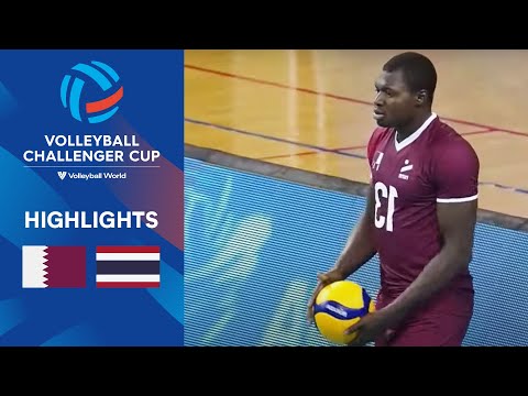 🇶🇦 QAT vs. 🇹🇭 THA - Highlights Quarter Finals | Men&#39;s Challenger Cup 2023