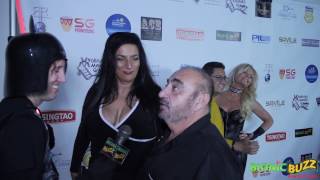 Alice Amter &  Ken Davitian Interview at our Halloween Party Celebrity Cocktail Party