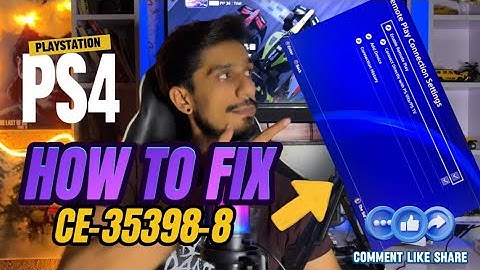 How To Fix PS4 Error CE-35398-8 Remoteplay Not Connected PlayStation