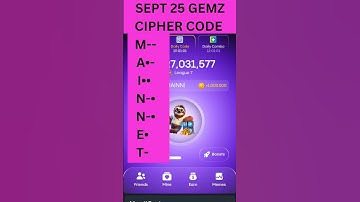 SEPT 25 GEMZ CIPHER CODE #gemzciphercode #gemzcipher #gemz #tsl8888