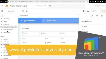 Google App Maker Project Tracker Template Review