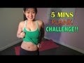 The Ultimate ABS Challenge for a Flat Tummy - 5 Minutes Plank