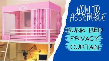 Tutorial | How To Install Privacy Curtains for Bunk Beds