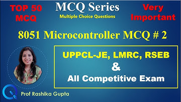 #2 Top 50 MCQ On  8051 Microcontroller | UPPCL-JE, LMRC, RSEB | All Competitive Exam MCQ |