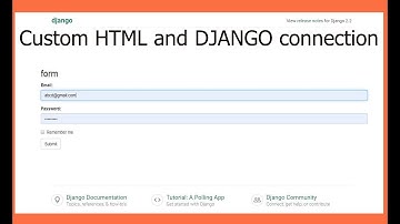 Custom html form and python django connection without using built in django form