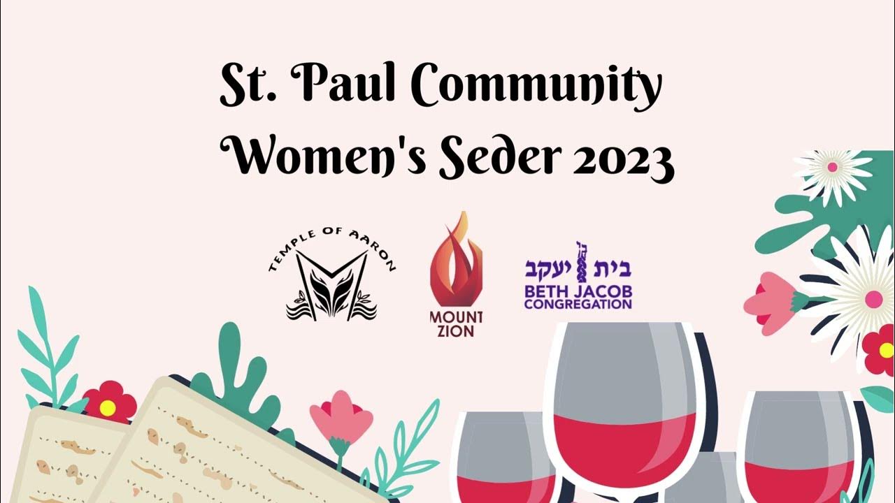St. Paul Community Women's Seder 2023 YouTube