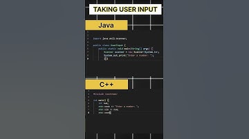 #c++  Vs #java    Taking User Input || #trending #viralshorts #coding #programming #begginers