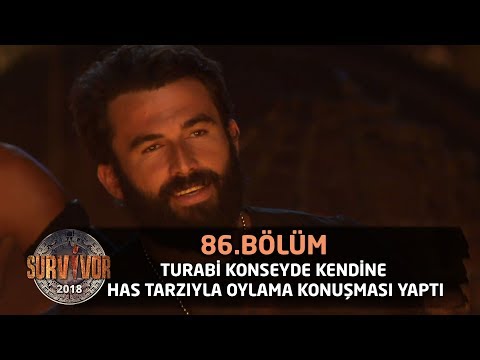 Turabi konseyde kendine has tarzıyla oylama konuşması yaptı | 86. Bölüm | Survivor 2018