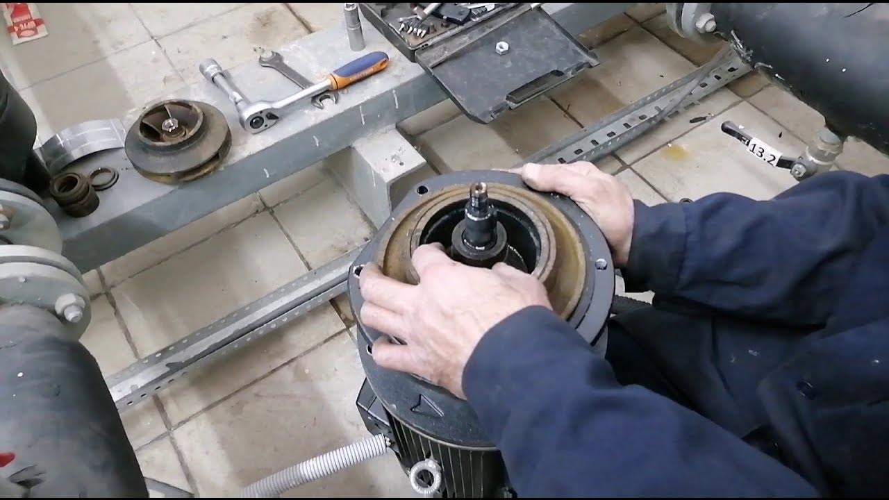 Как разобрать торцевое уплотнение на насосе грундфос
