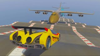 MEGA RAMPA IMPOSIBLE TODOS CONTRA MI! AVIONES GIGANTES!! - GTA V ONLINE