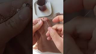 İğne Oyası Basit Pul Takma Modeli