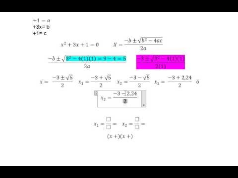 Ecuacion Cuadratica De La Forma Ax2 Bx C 0 Youtube