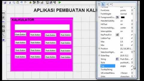 CARA MEMBUAT KALKULATOR SEDERHANA MENGGUNAKAN APLIKASI MATLAB