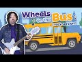 Wheels on the bus  nursery rhymes  kids songs  rock version by zach rocks