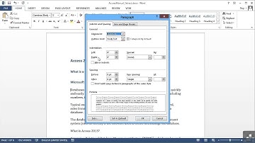 Microsoft Word 2013 Tutorial | Paragraph Alignment And Indentation