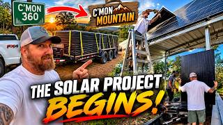 We Took the Solar From C’mon 360… The New Project Has BEGUN!tiny house, homesteading, off-grid