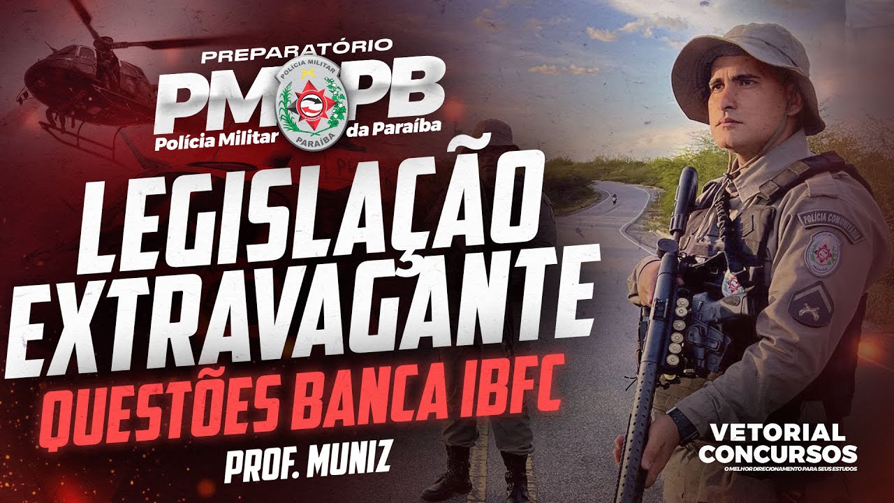 Destruindo a Banca IBFC - Legislação Extravagante Prof.Wagner Alvarenga 