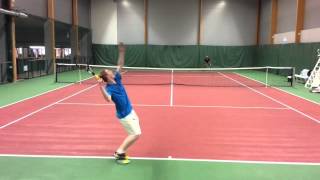 Ludvig Hällgren College tennis video, Fall 2016