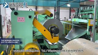 Coil Blanking Line With Auto Stacker, (0.3-3mm) Cut To Length Line Machine With Fly Shearing