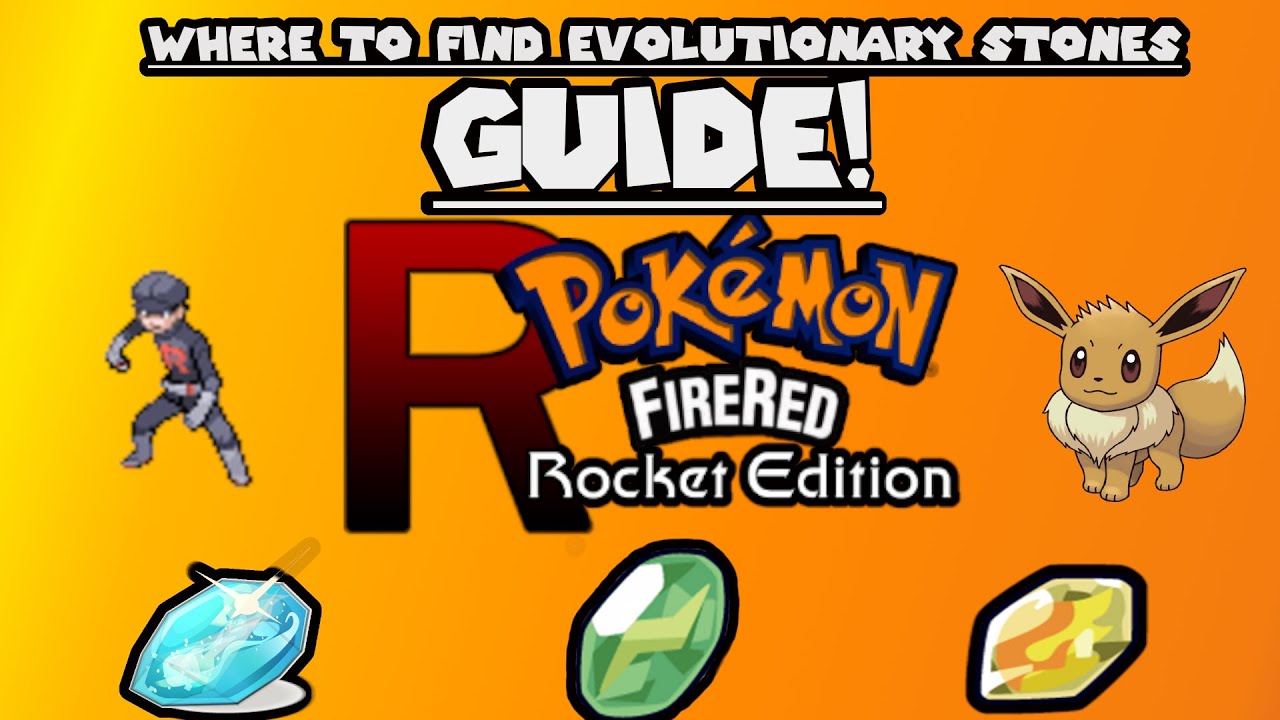 tendens hende Integrere How to get a Fire Stone, Water Stone and Thunder Stone in Pokemon Fire Red  Rocket Edition (GUIDE!) - YouTube