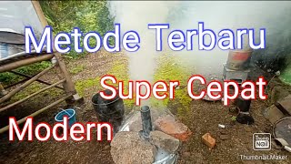 Cara Super Cepat Membuat Arang Sekam dengan Tungku Modern