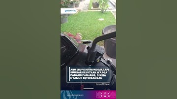 Abu Erupsi Gunung Marapi Sumbar Kejutkan Warga Padang Panjang, Dikira Nyamuk Beterbangan