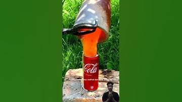 EKSPERIMEN LAVA VS COCA COLA #shorts #eksperimen #lava