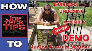 SunJoe SPX3000 2800PSI Brushless Induction Pressure washer | How To | review | JoeteckTips