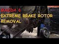 Mazda 6: EXTREME Brake Rotor Removal 😱