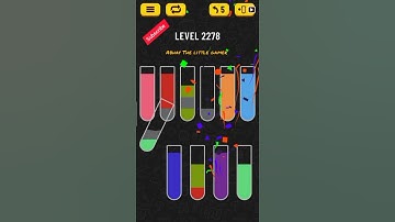 Water sort puzzle level 2278