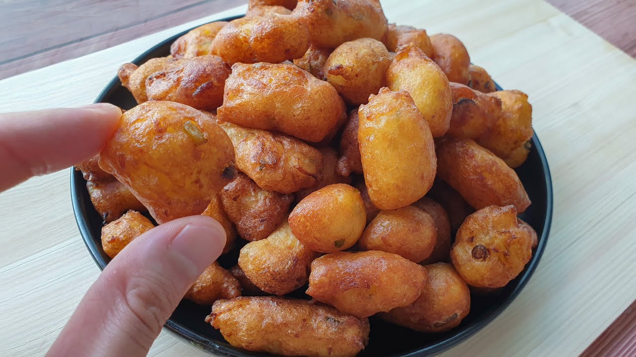 이색 감자 커리 튀김