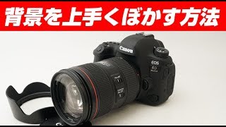 EOS 6D MARK Ⅱ　背景をうまくぼかす方法