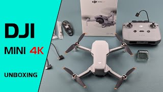 DJI Mini 4K - unboxing and weighing the drone