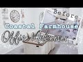 OFFICE MAKEOVER//FARMHOUSE OFFICE//ROOM TRANSFORMATION