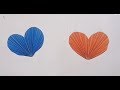 Origami Heart Easy to Make for Valentin&#39;s Day - Paper Heart Making tutorial