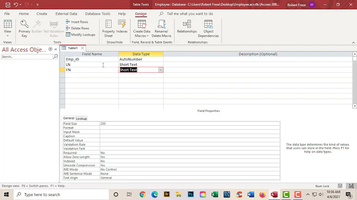 Simple Database One Table for Beginners