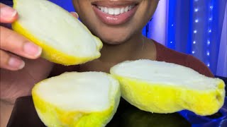 ASMR | Lemon 🍋 SORBET Eating Sounds Lemon Ice Cream 🍦