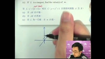 Herman Yeung - DSE 數學 A 天書 - 第4堂 13 (Quadratic curve + straight line 二次曲線+直線 1)
