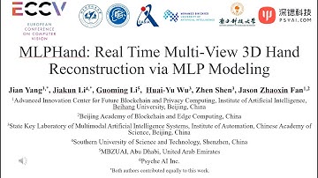 ECCV 2024 || MLPHand: Real Time Multi-View 3D HandReconstruction via MLP Modeling