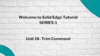 Unit-18 Trim Command