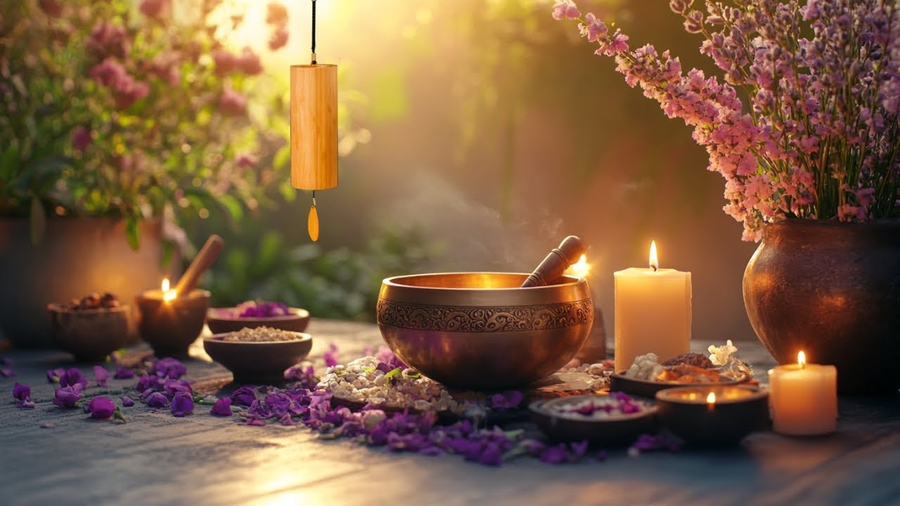 Koshi Chimes Sound Healing & Tibetan Singing Bowl Meditation Chakra ...